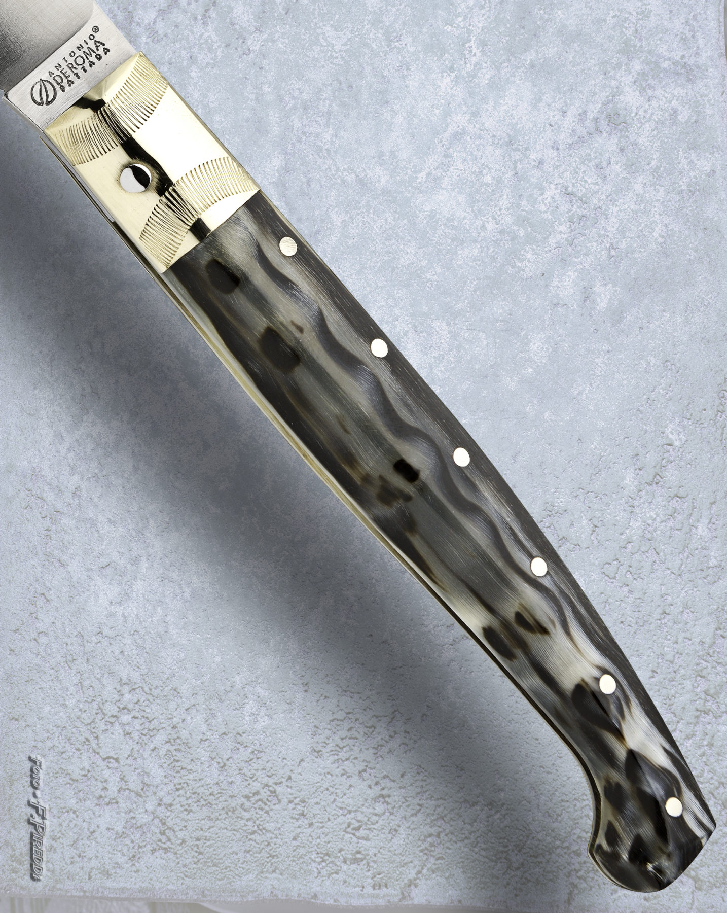 Deroma - Pattada knife coltello artigianale in corno di montone - 27cm -  coltello artigianale